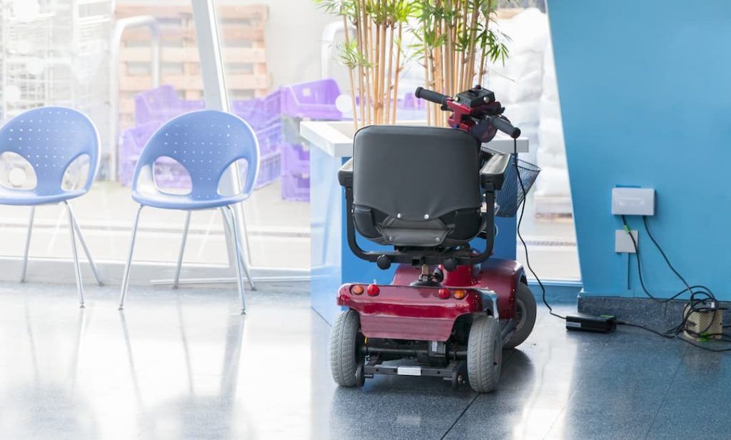 Charging Electric Wheelchair